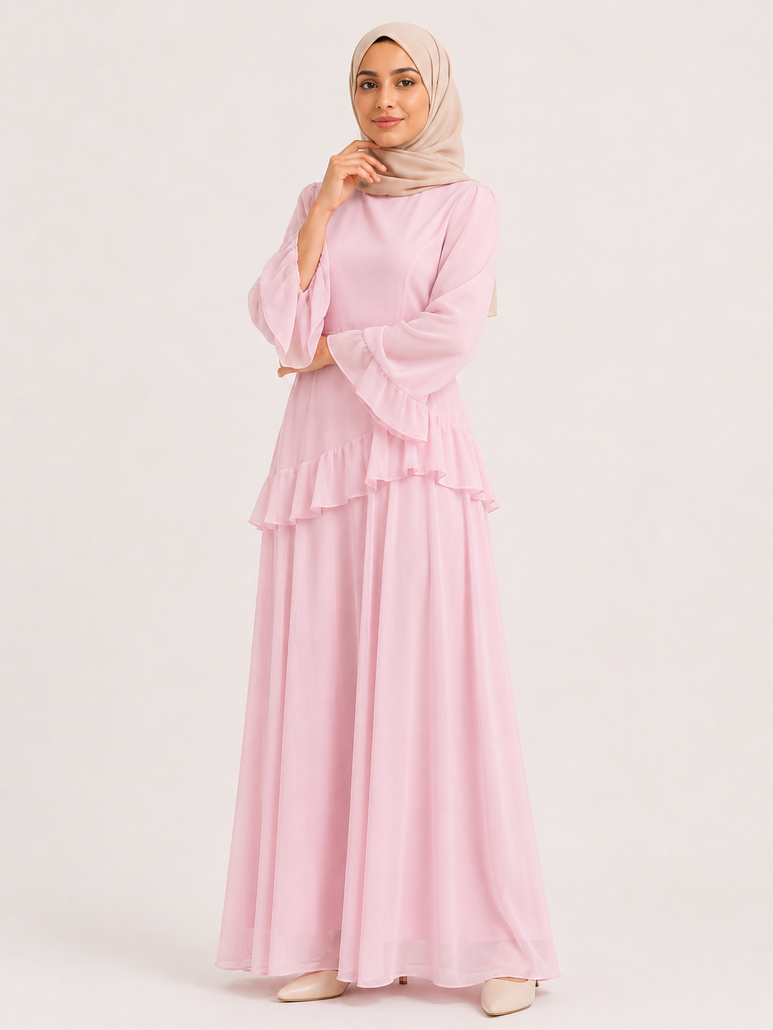 Celeste Ruffle Maxi Dress
