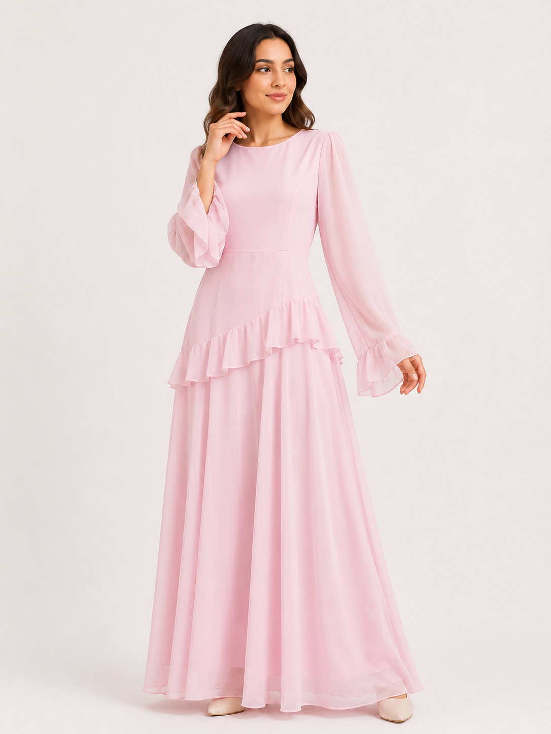 Celeste Ruffle Maxi Dress