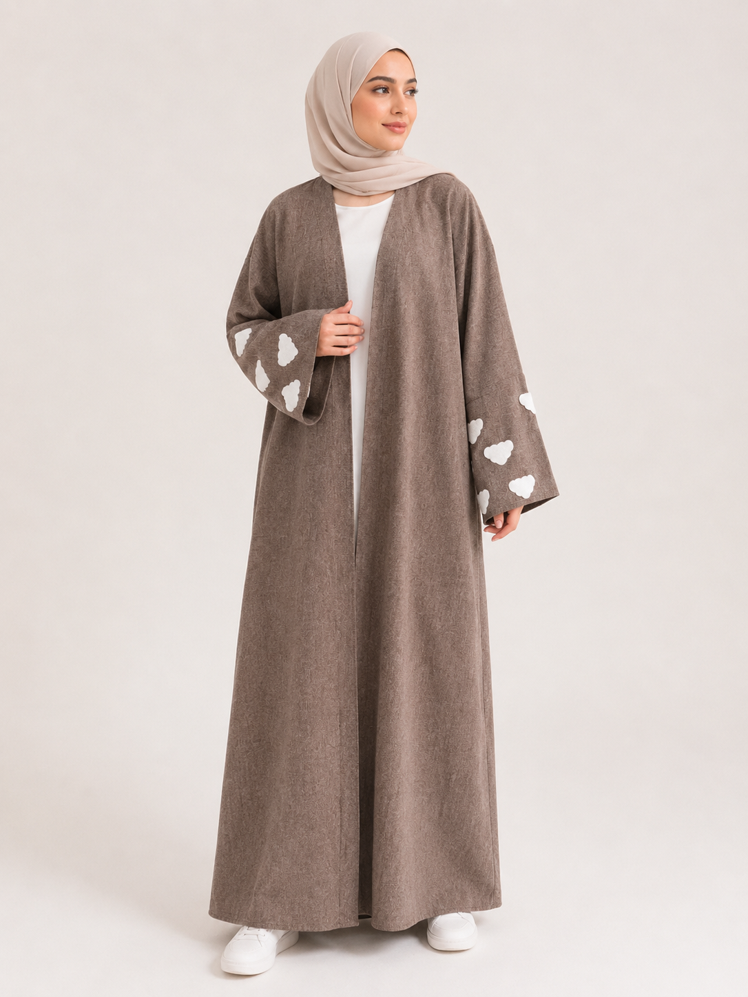 Cloud Cuff Open Abaya