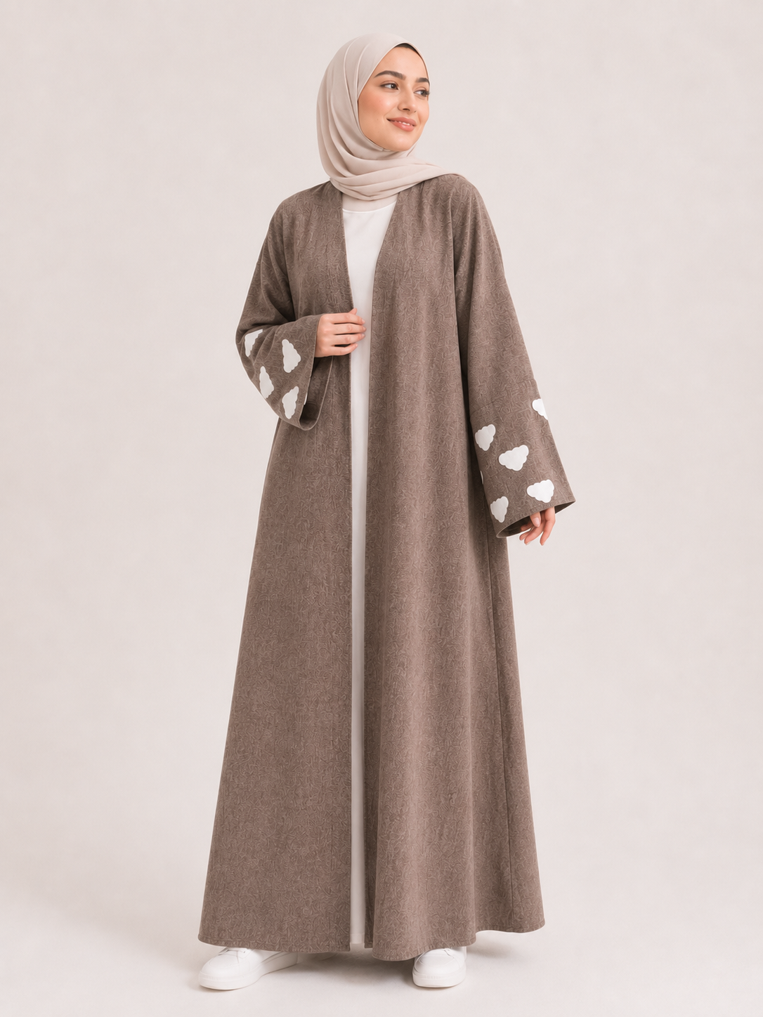 Cloud Cuff Open Abaya