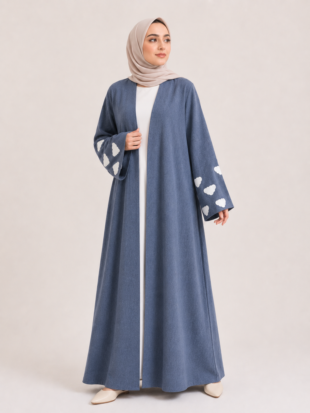 Cloud Cuff Open Abaya