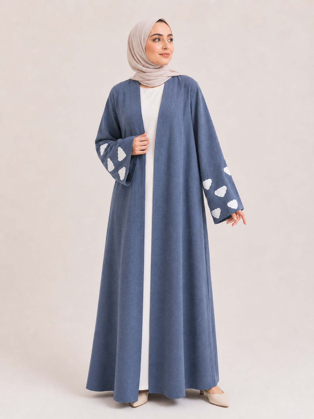 Cloud Cuff Open Abaya