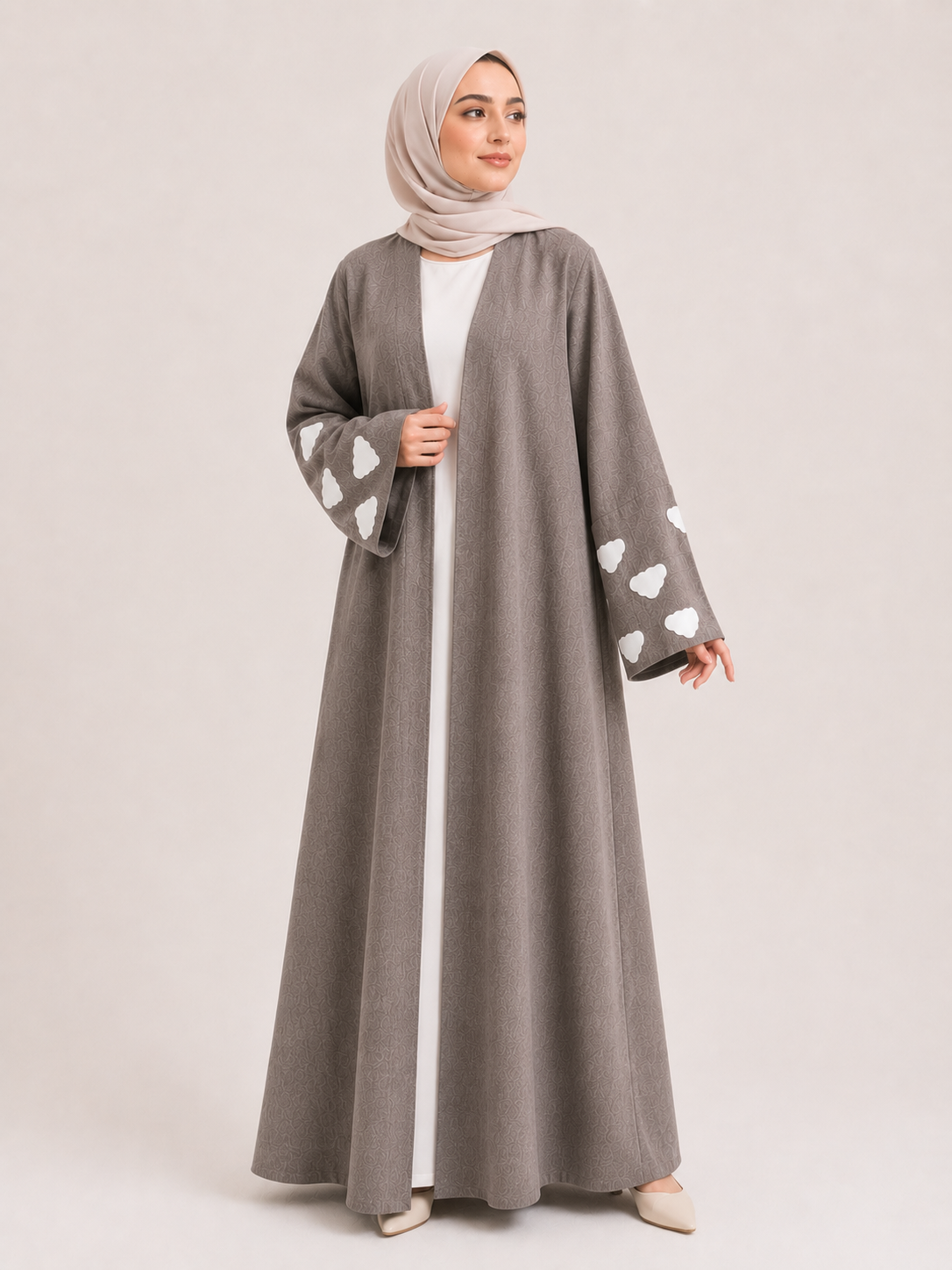 Cloud Cuff Open Abaya