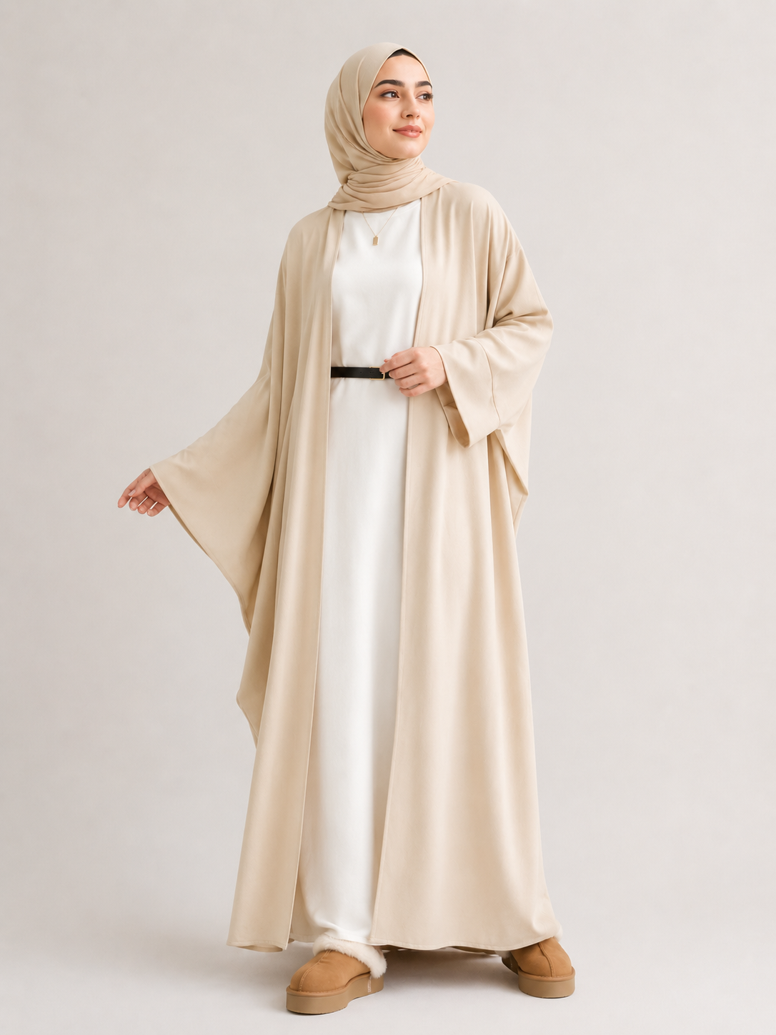 Aaliyah Open Abaya Set