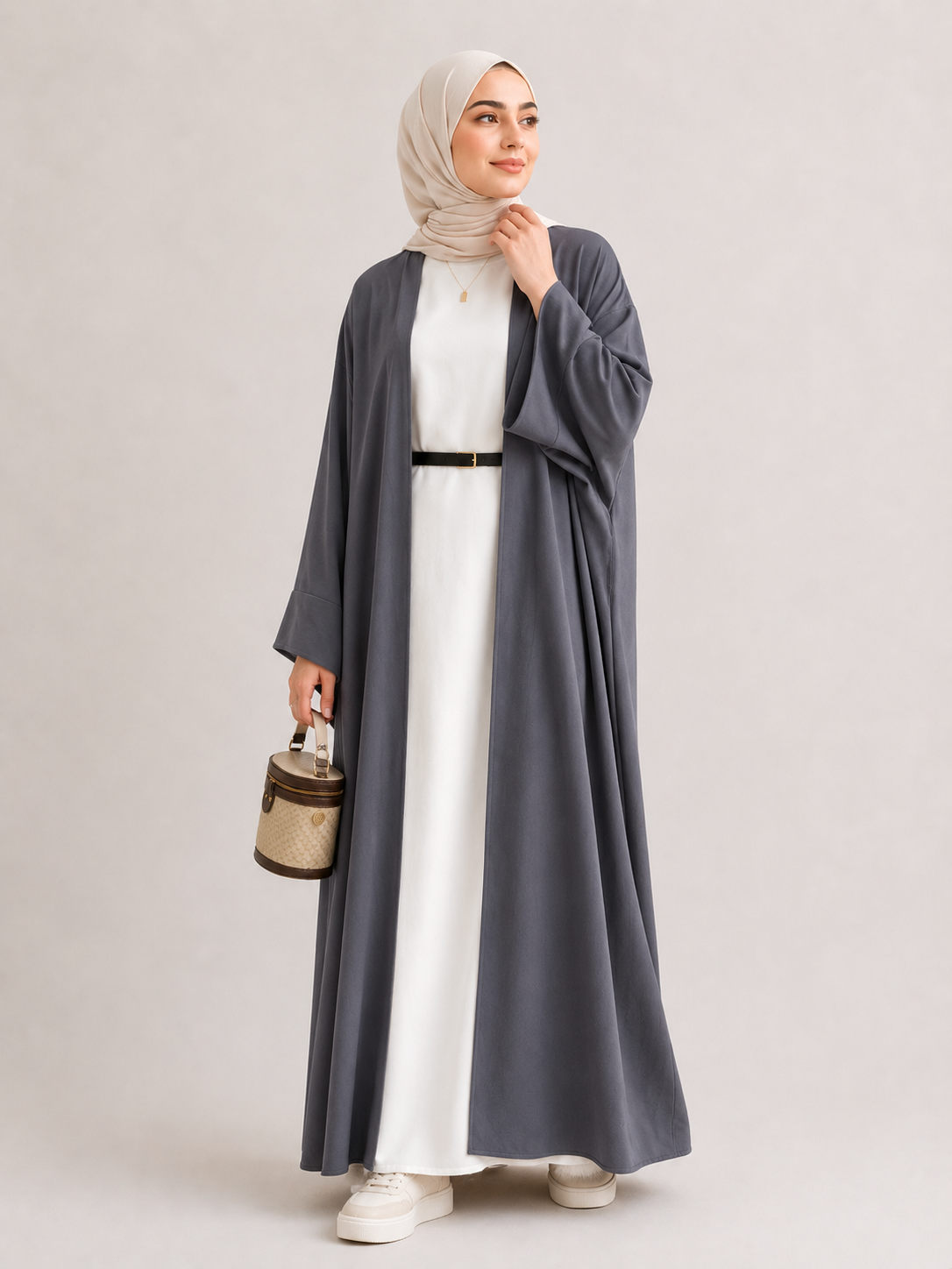 Aaliyah Open Abaya Set