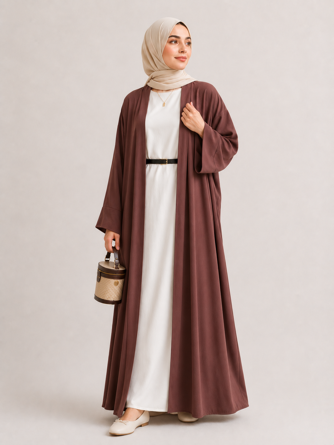 Aaliyah Open Abaya Set