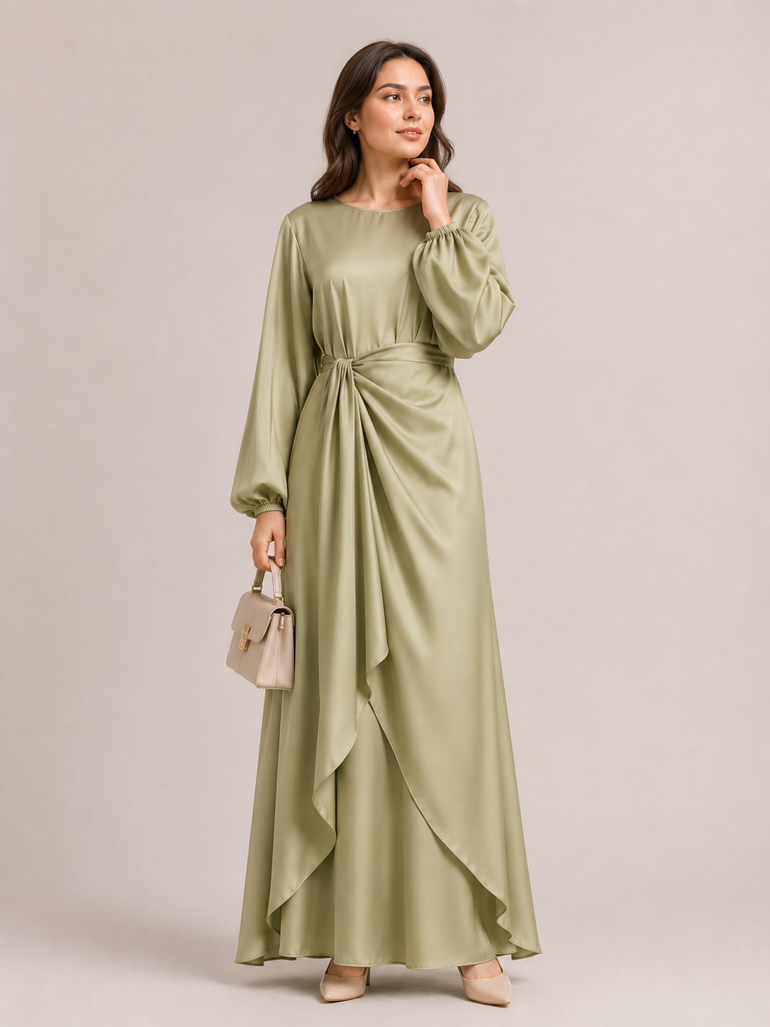 Aurora Draped Maxi Dress