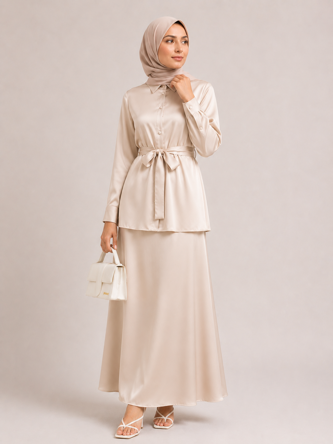 Eliana Belted Shirt Co-Ord Set