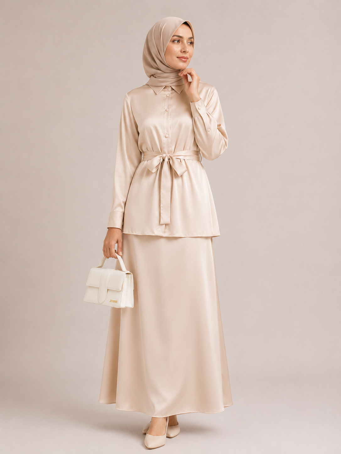 Eliana Belted Shirt Co-Ord Set