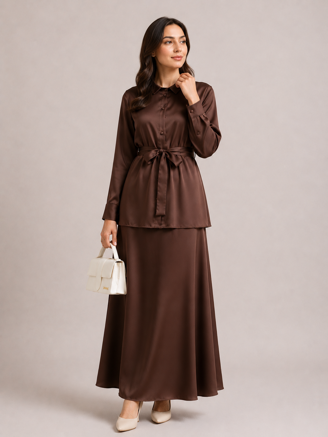 Eliana Belted Shirt Co-Ord Set