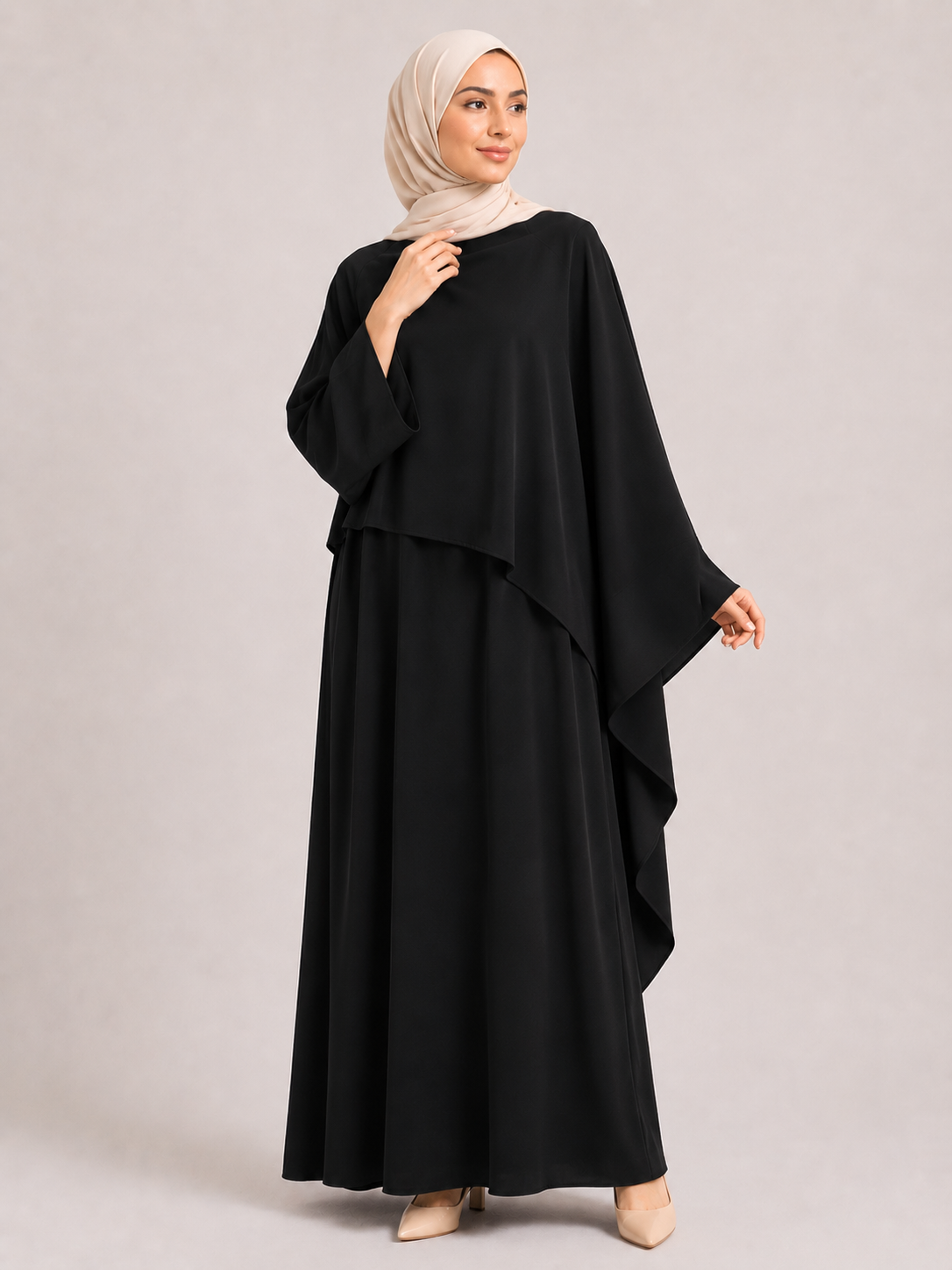 Amani Layered Cape Abaya