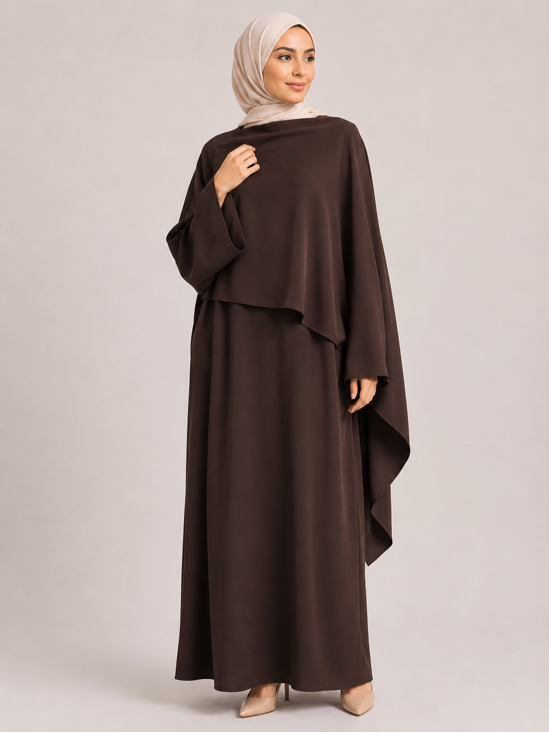 Amani Layered Cape Abaya
