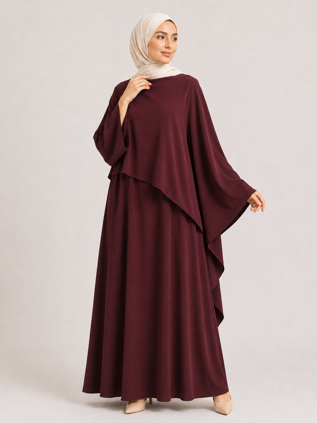 Amani Layered Cape Abaya