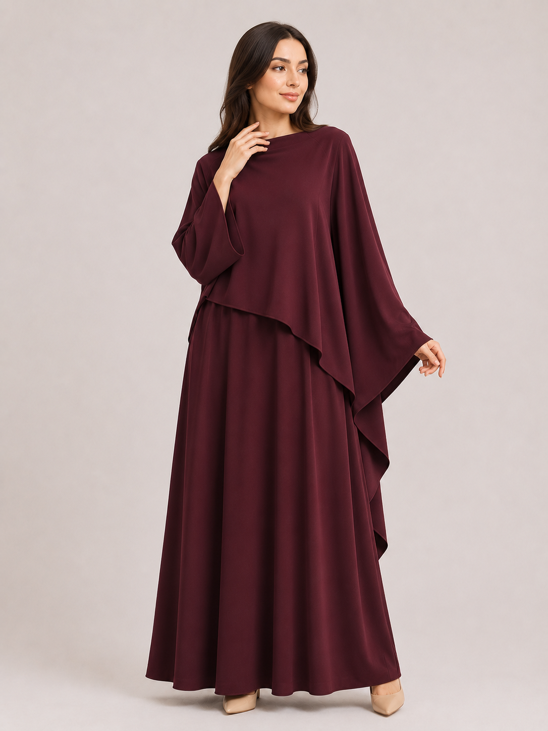 Amani Layered Cape Abaya