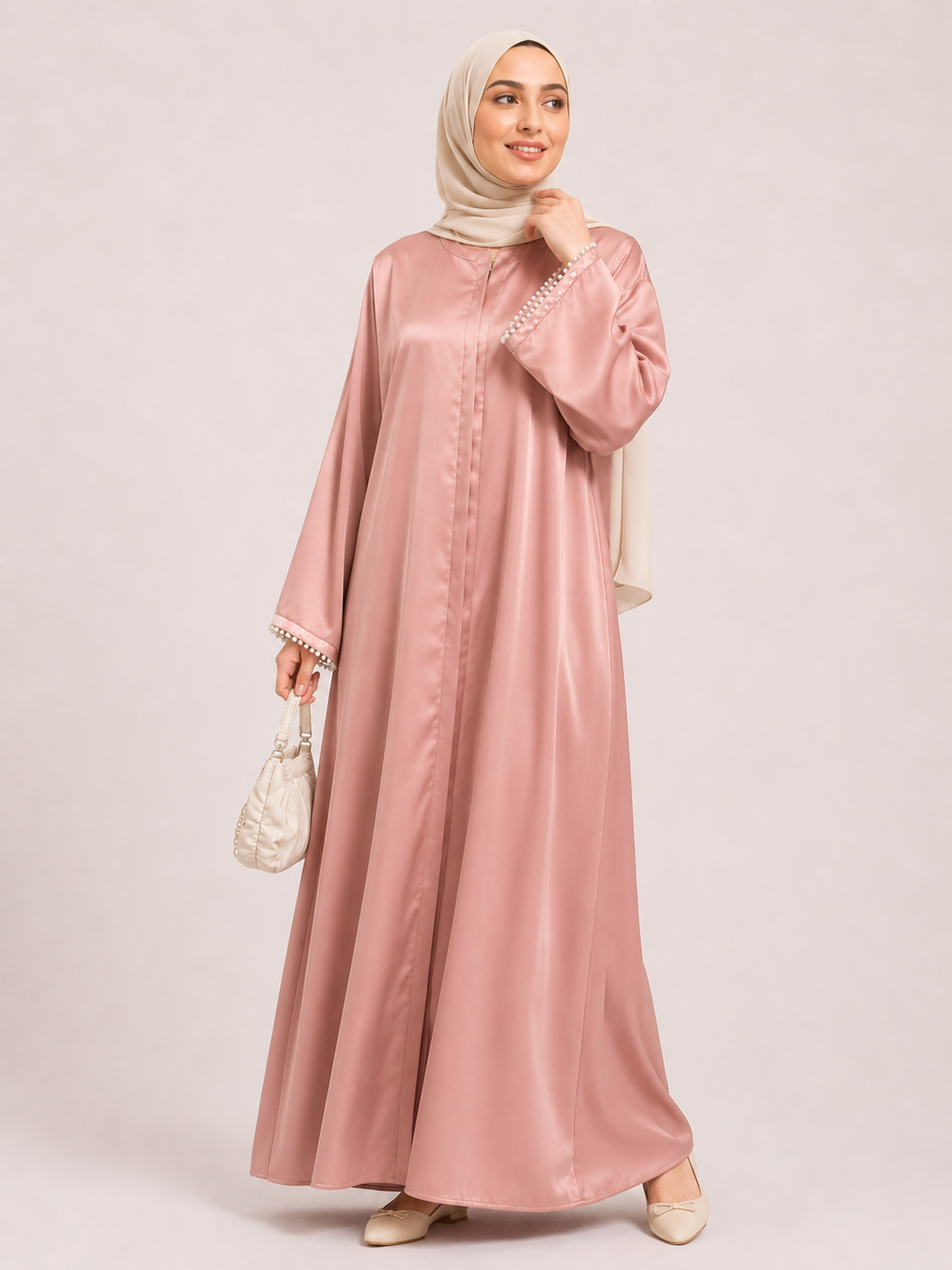Amina Luxe Gathered Maxi Dress