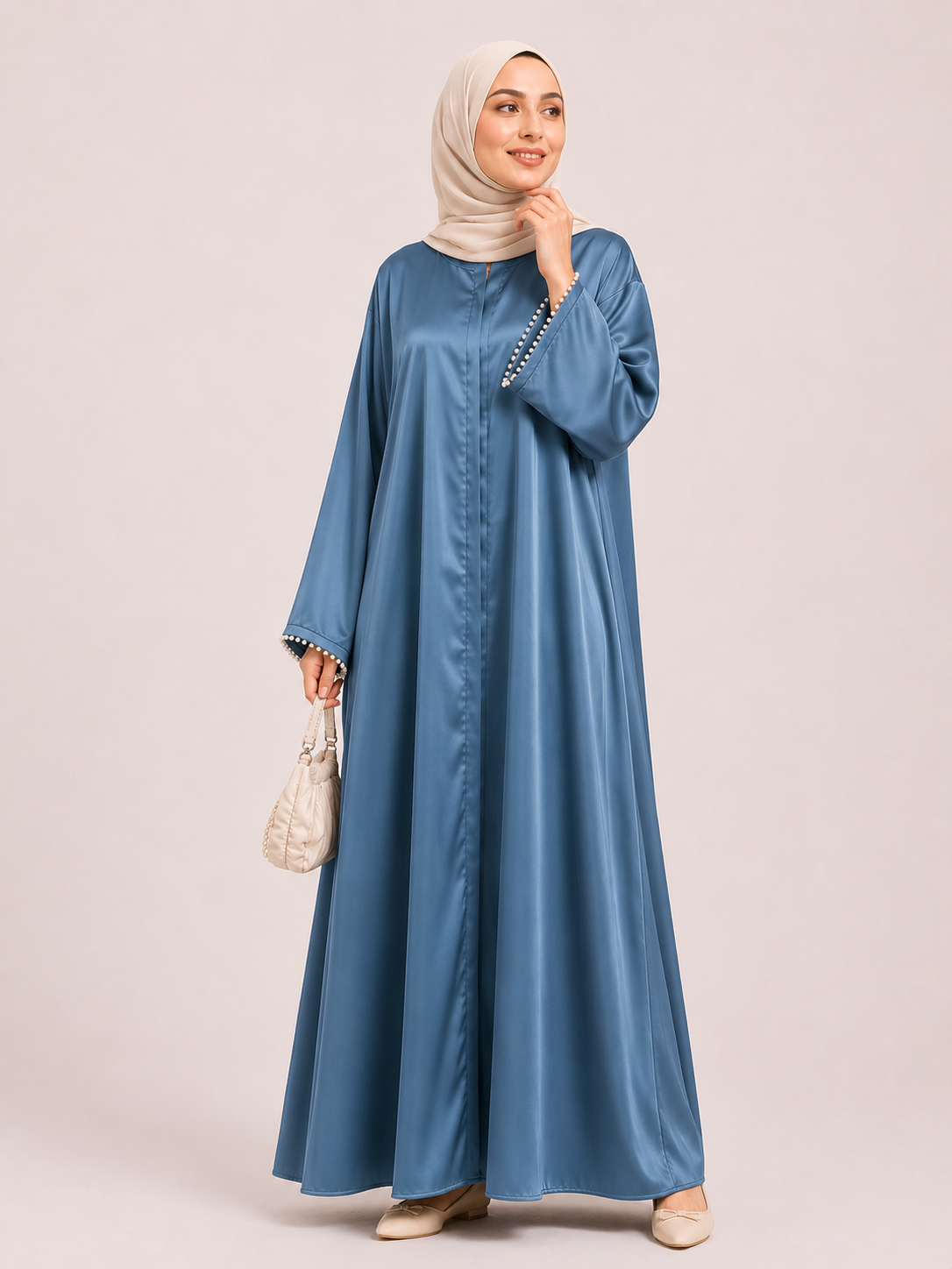 Amina Luxe Gathered Maxi Dress