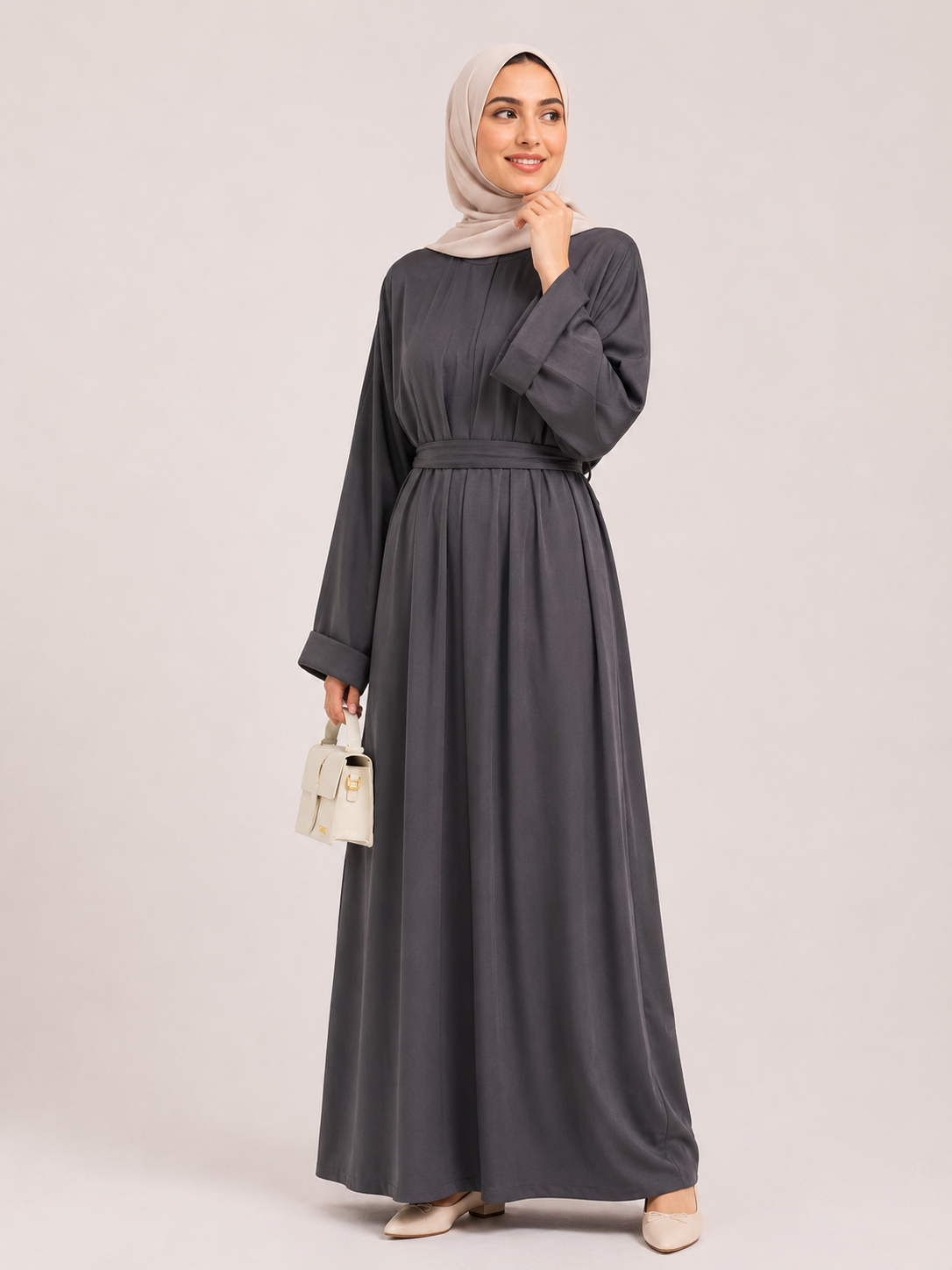 Aveline Belted Maxi Abaya