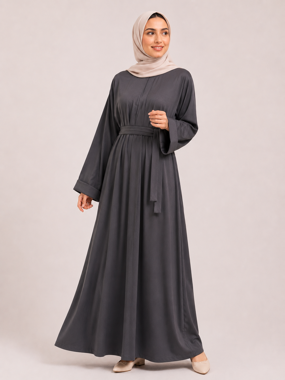 Aveline Belted Maxi Abaya