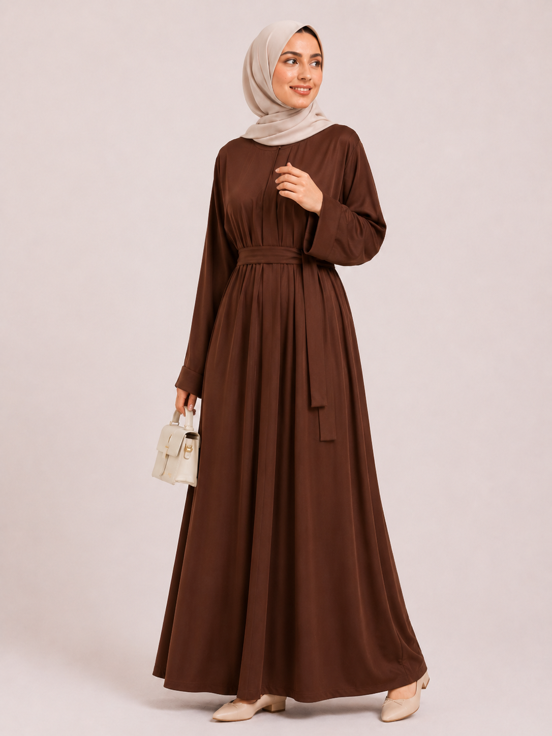 Aveline Belted Maxi Abaya