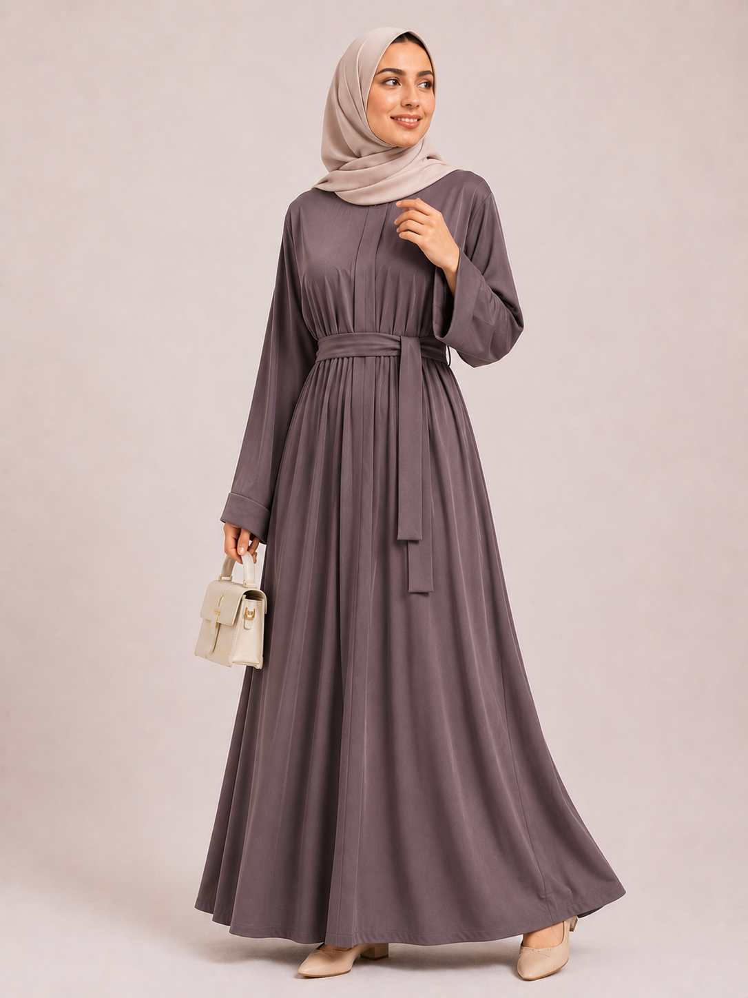 Aveline Belted Maxi Abaya