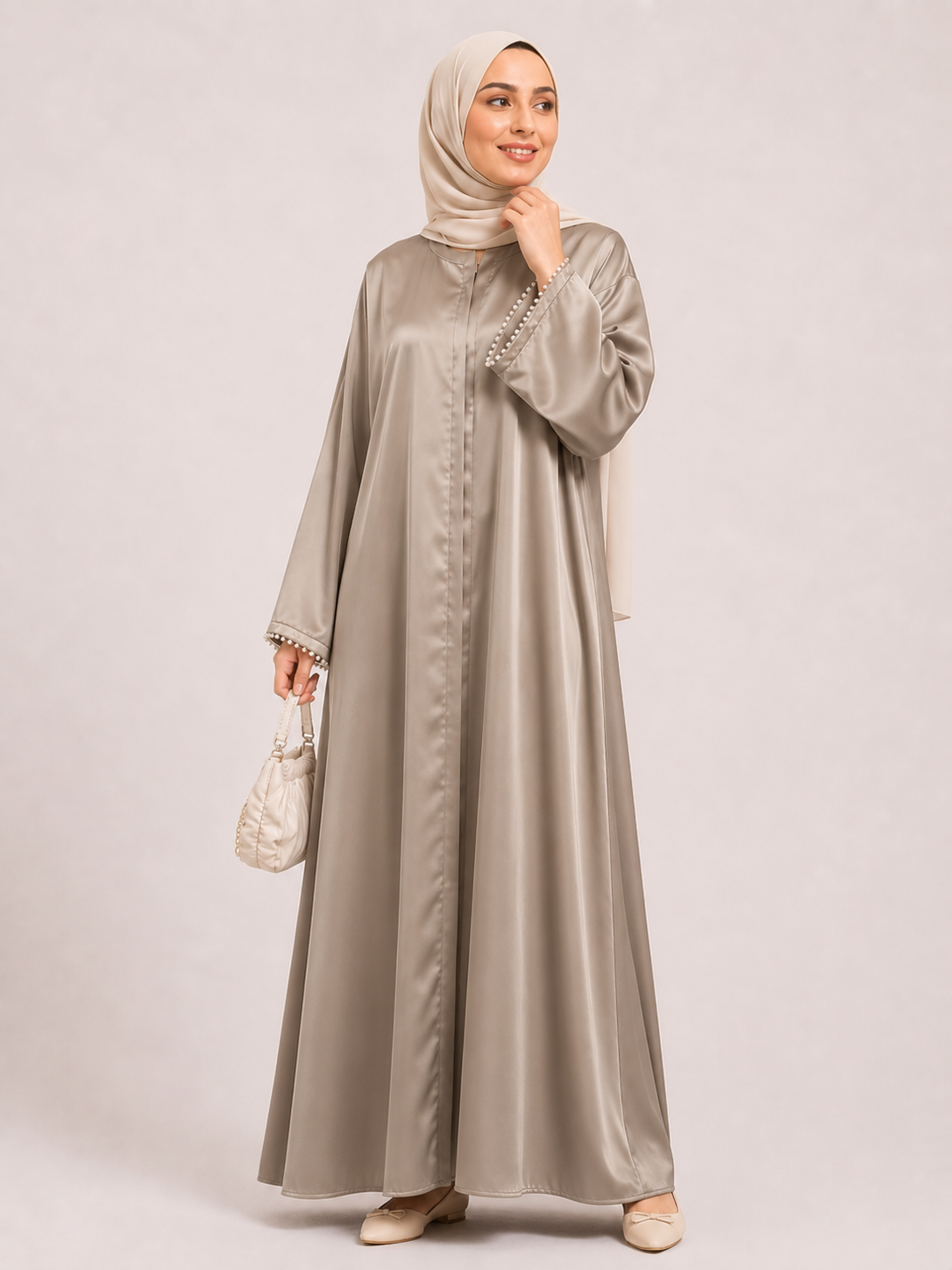 mara Lace Cuff Maxi Abaya