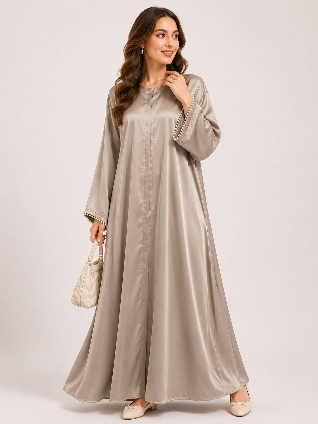mara Lace Cuff Maxi Abaya