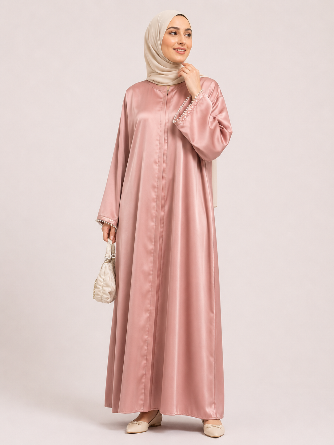 mara Lace Cuff Maxi Abaya