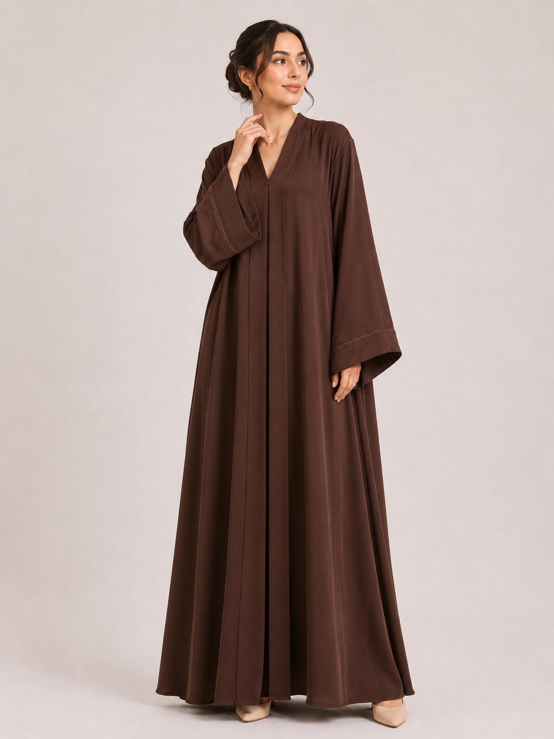 Layla Textured Belted Maxi Dress
