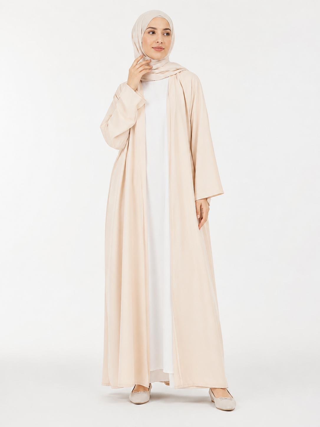 Open Front Abaya