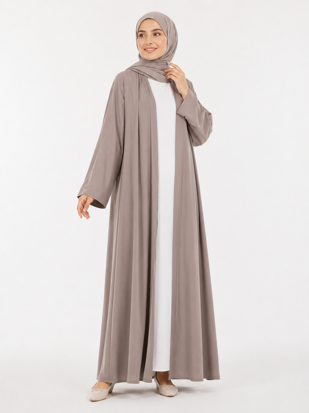 Open Front Abaya