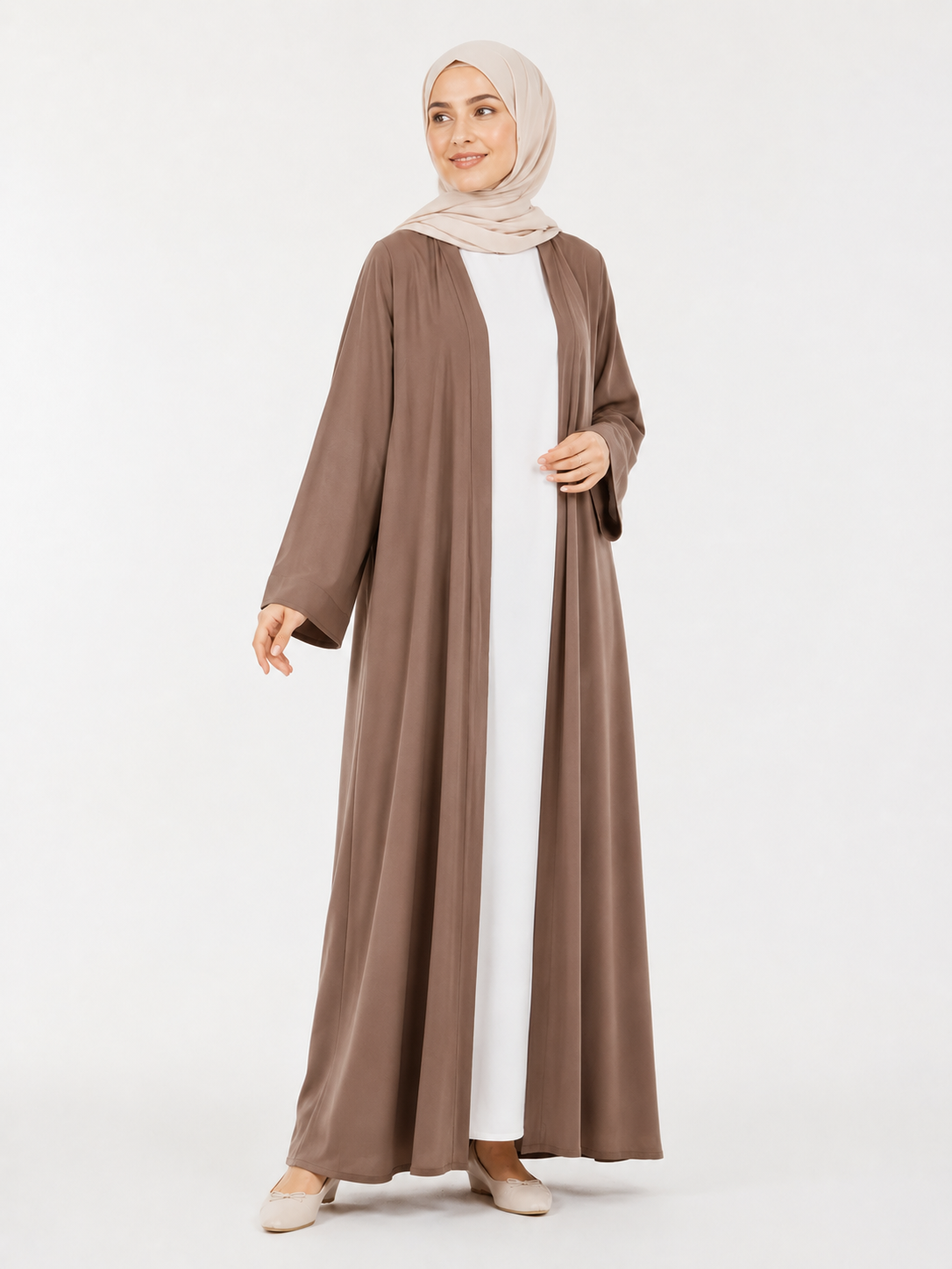 Open Front Abaya