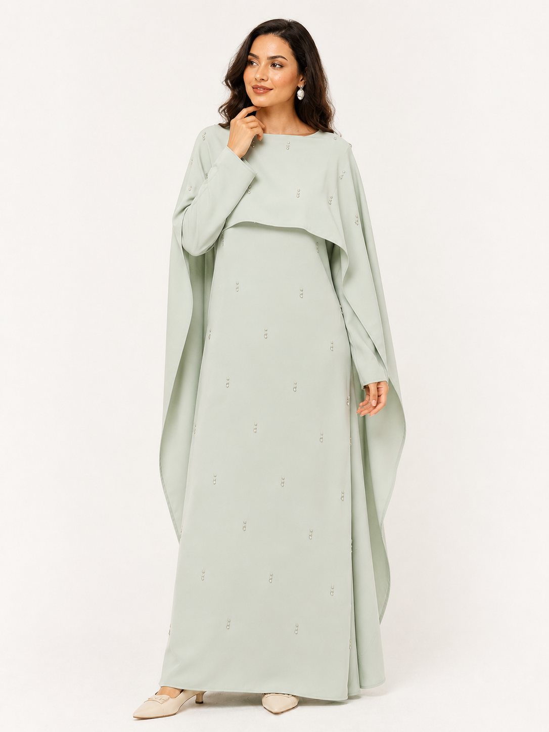 Celeste Drape Cape Abaya