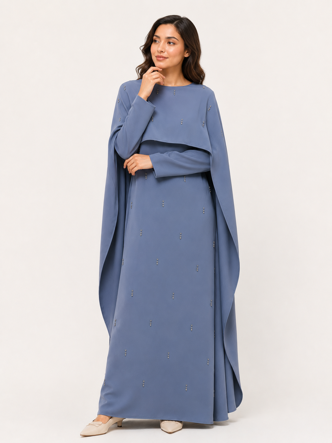 Celeste Drape Cape Abaya
