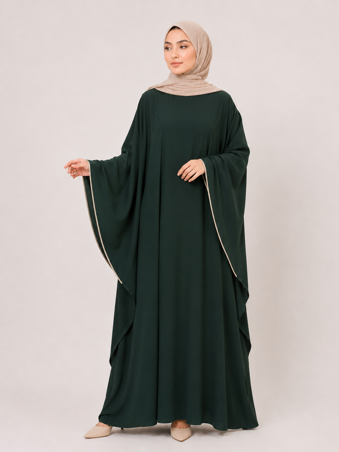 Noor Flowing Cape Abaya