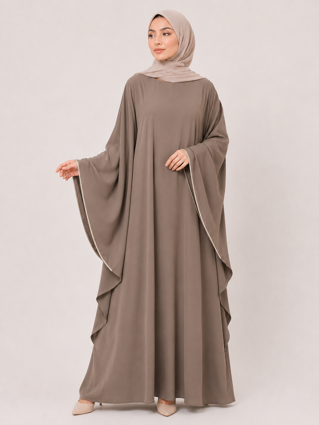 Noor Flowing Cape Abaya