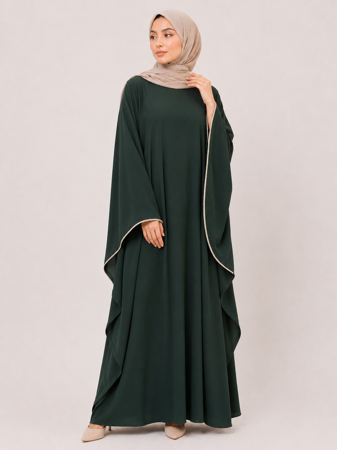 Noor Flowing Cape Abaya