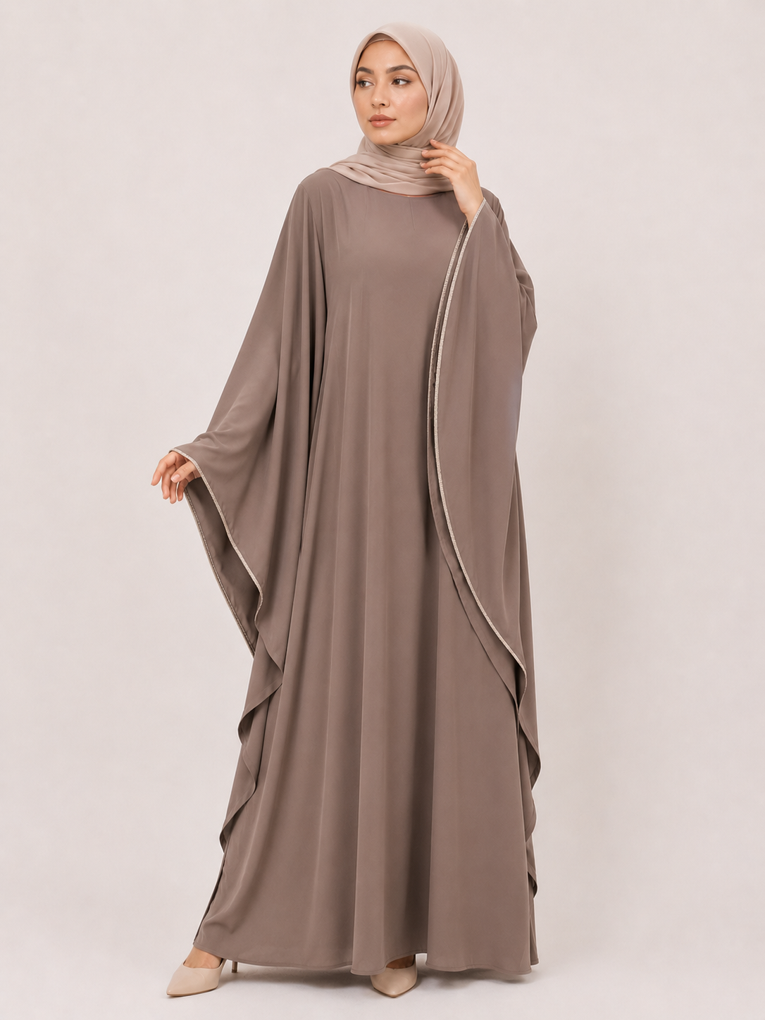Noor Flowing Cape Abaya