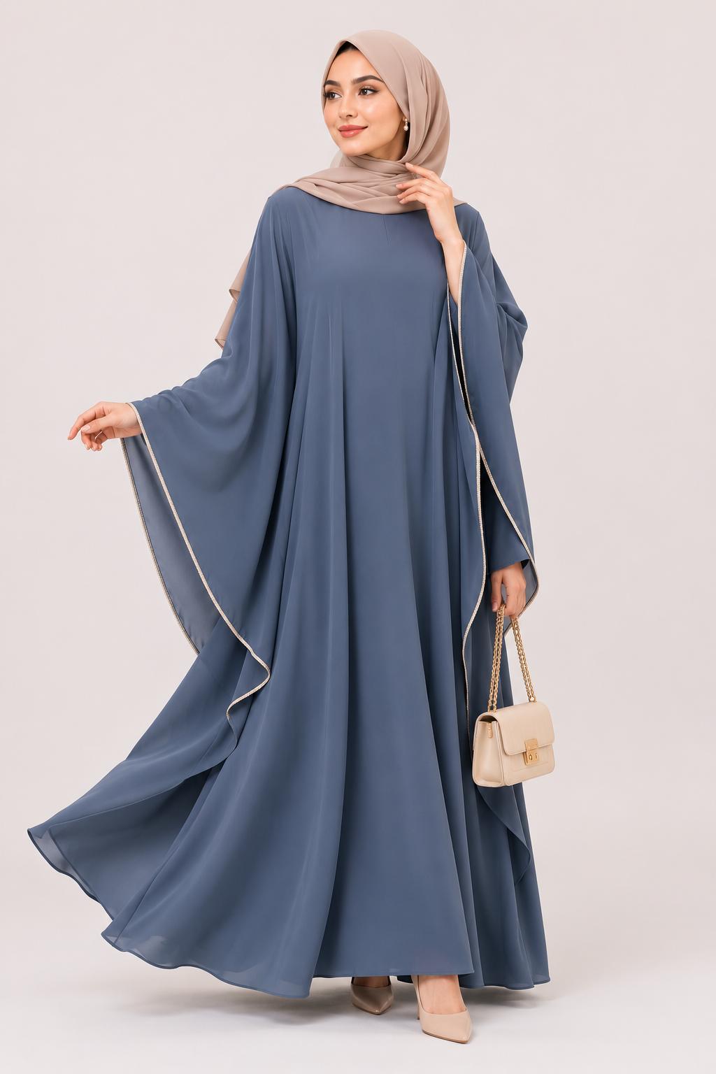 Noor Flowing Cape Abaya