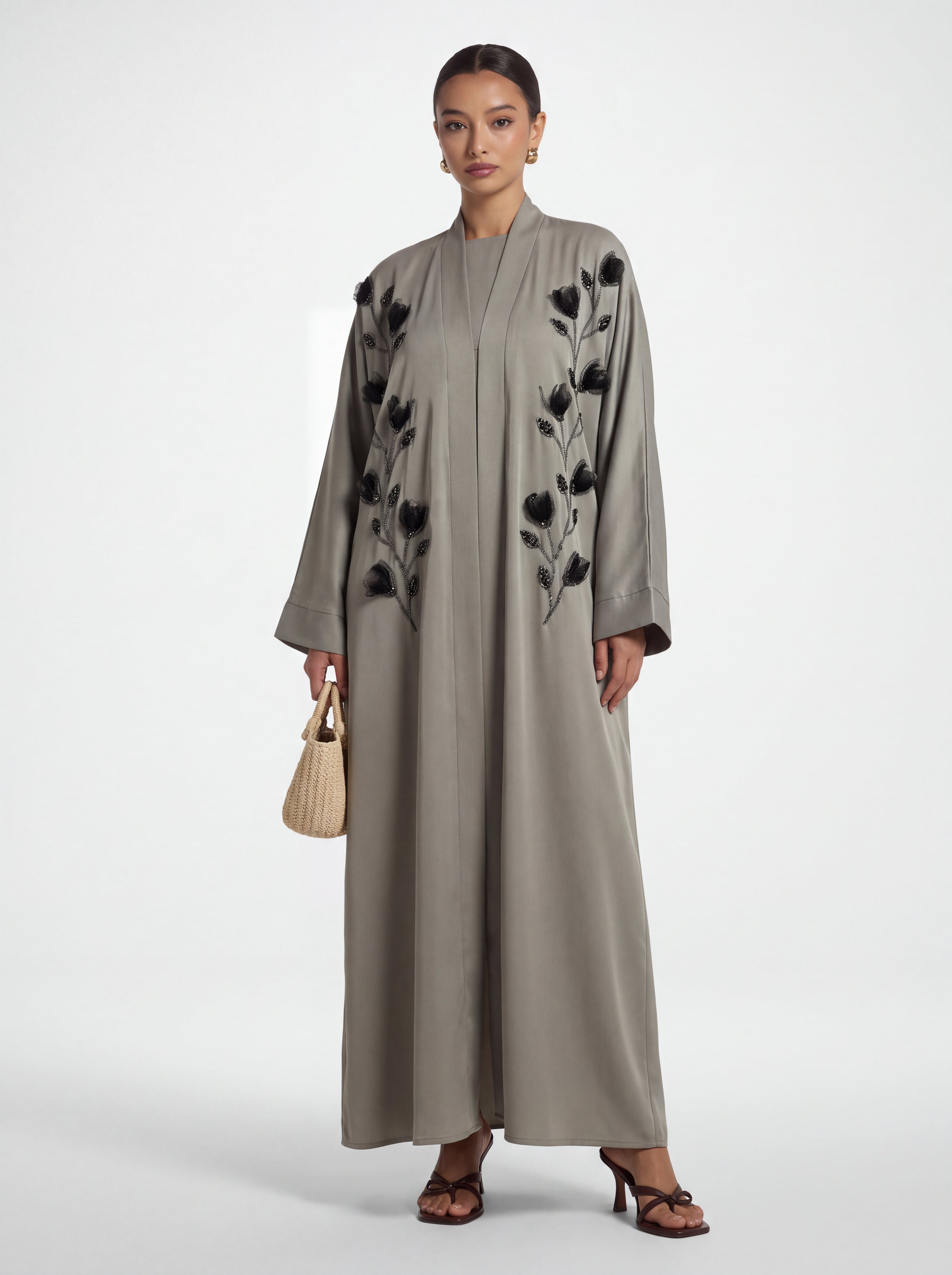 Floral abaya