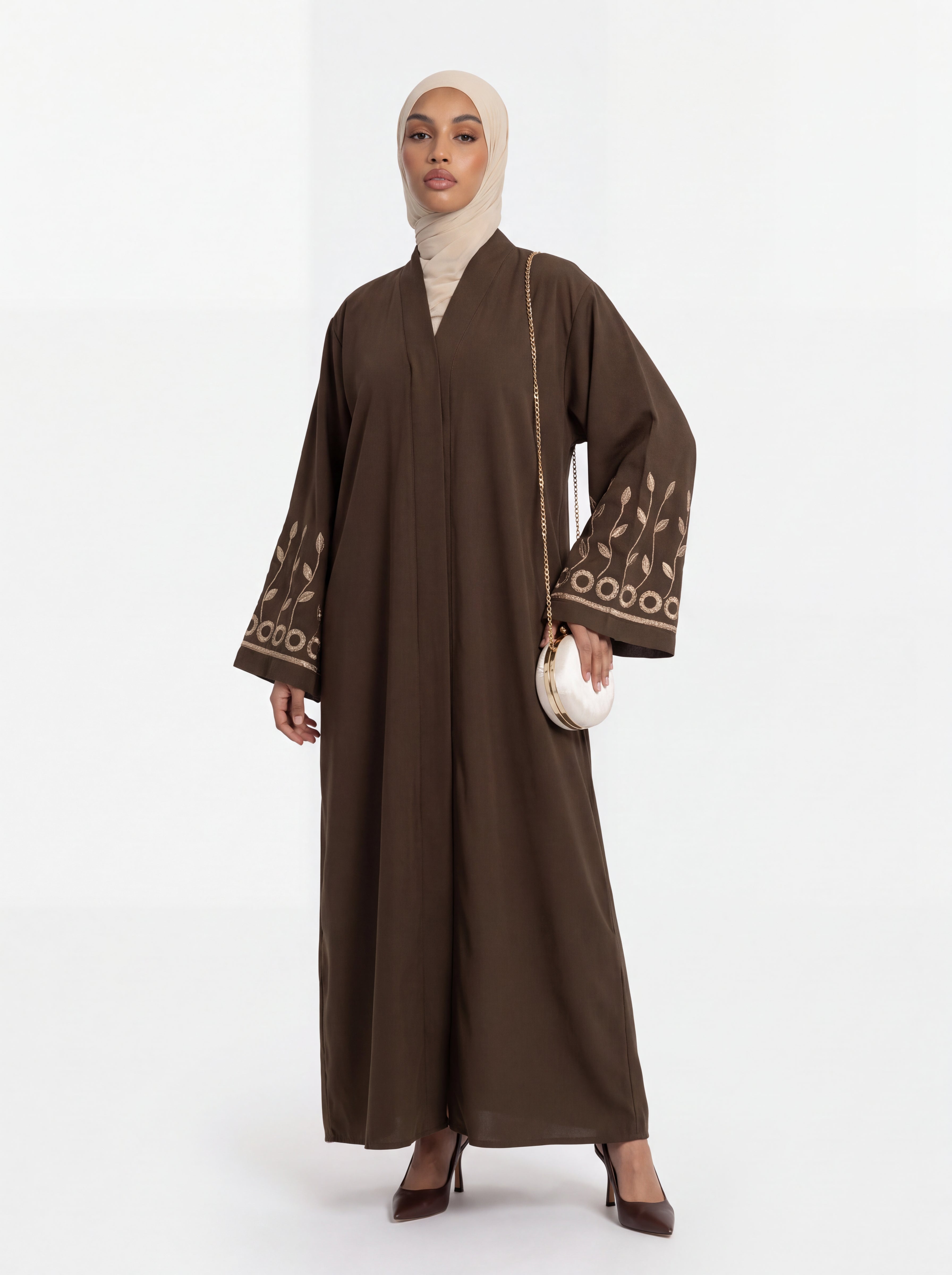 Sleeve print abaya