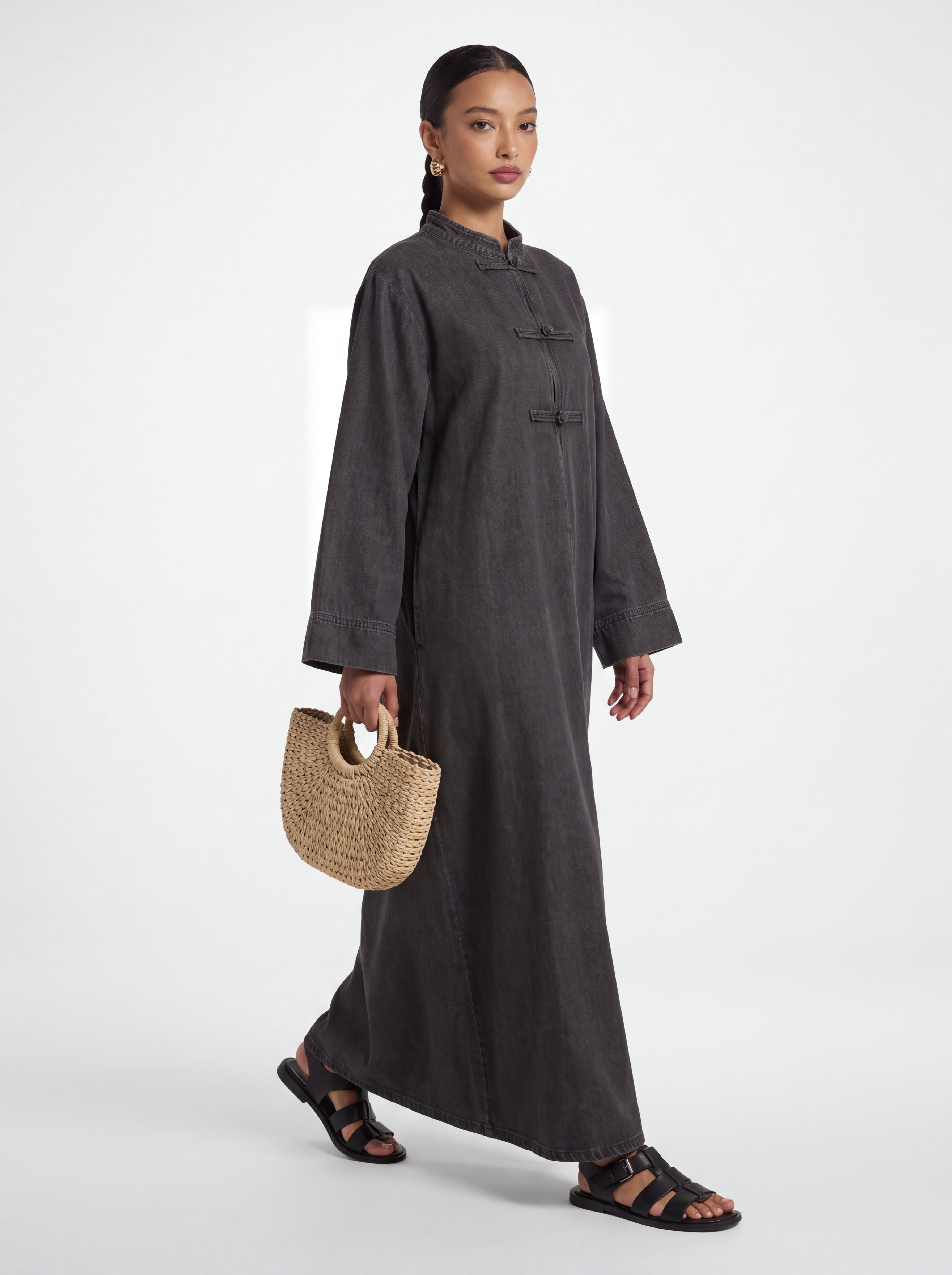 Denim Millow Abaya