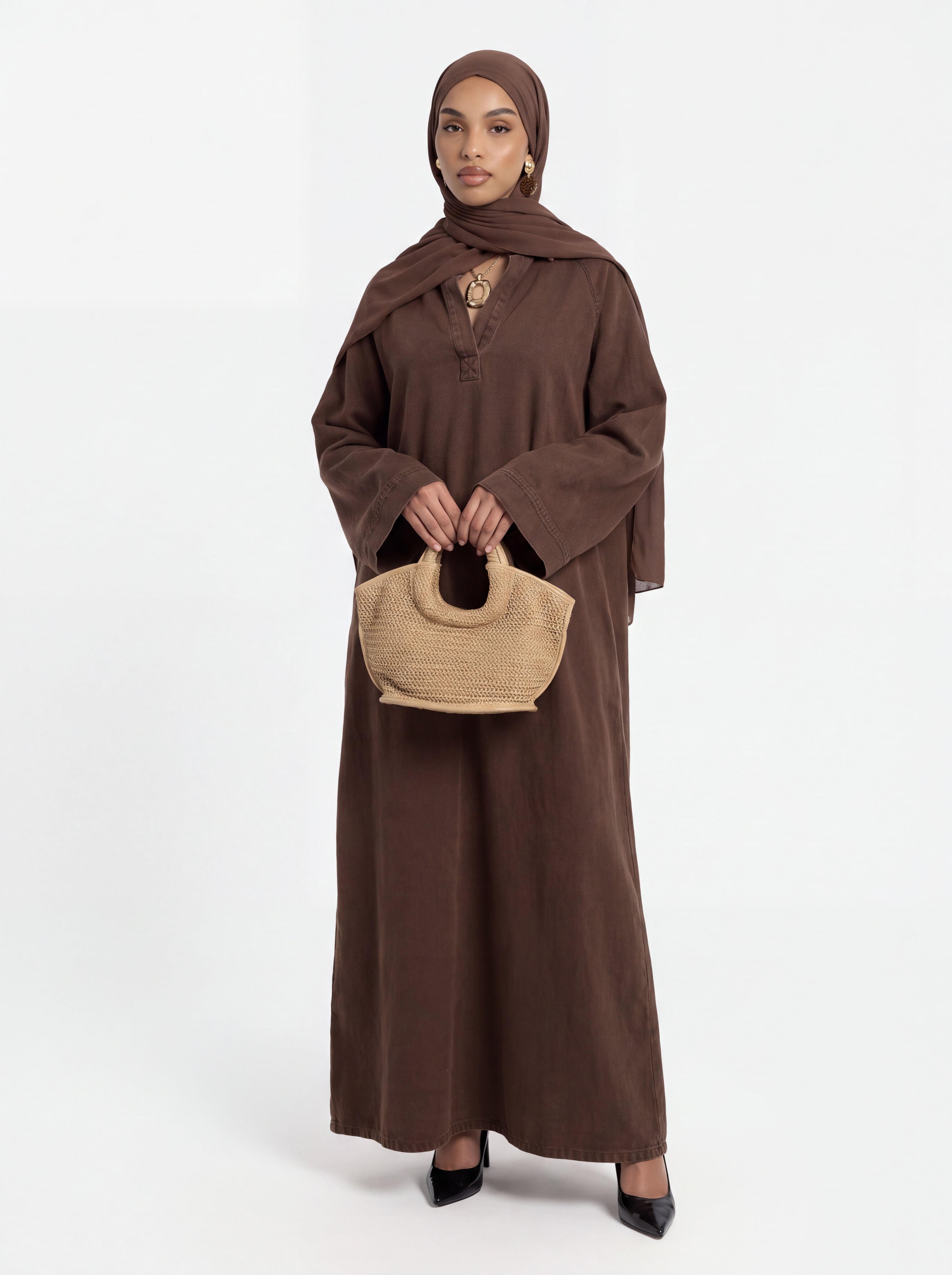 Denim abaya