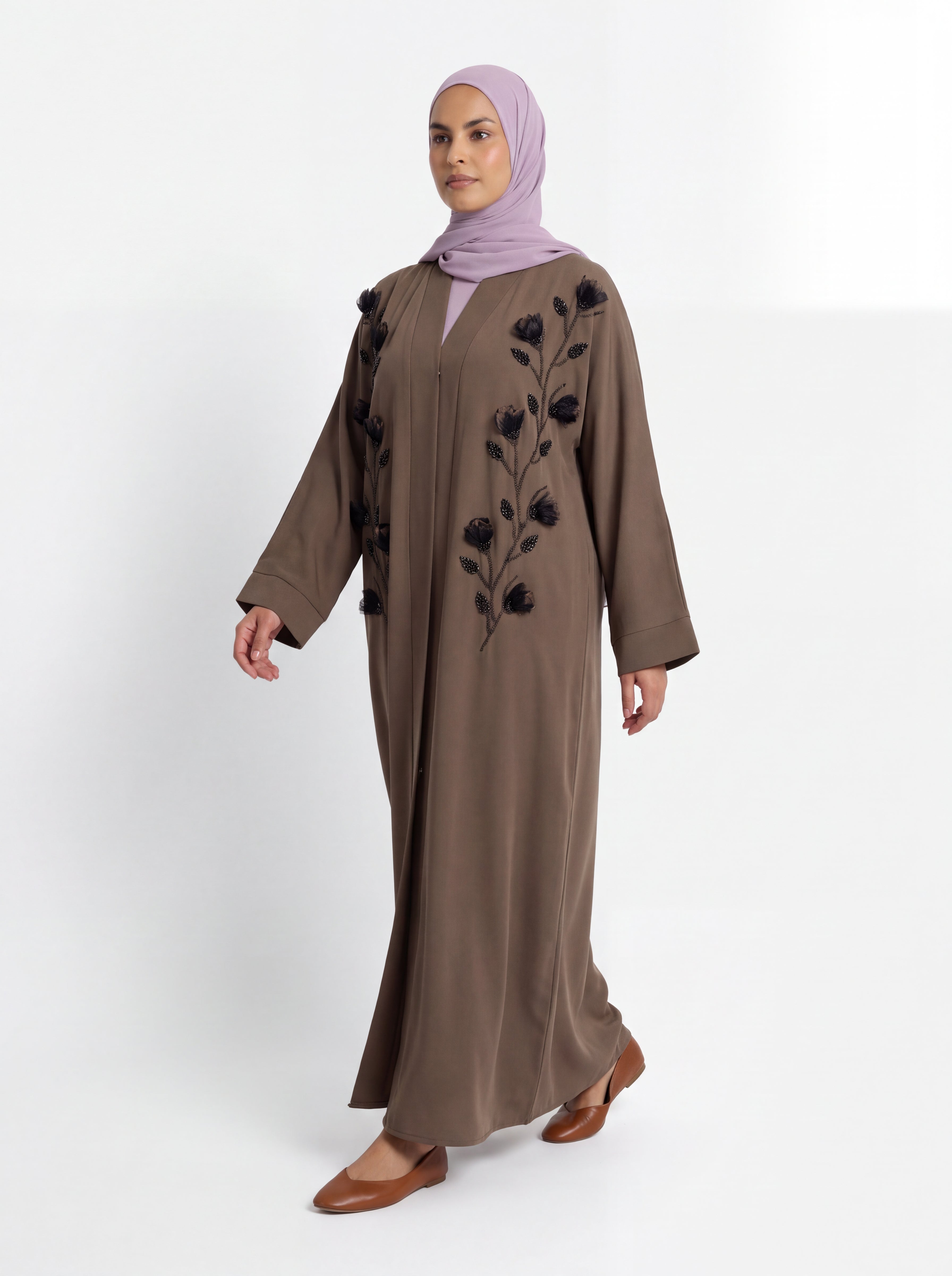 Floral abaya