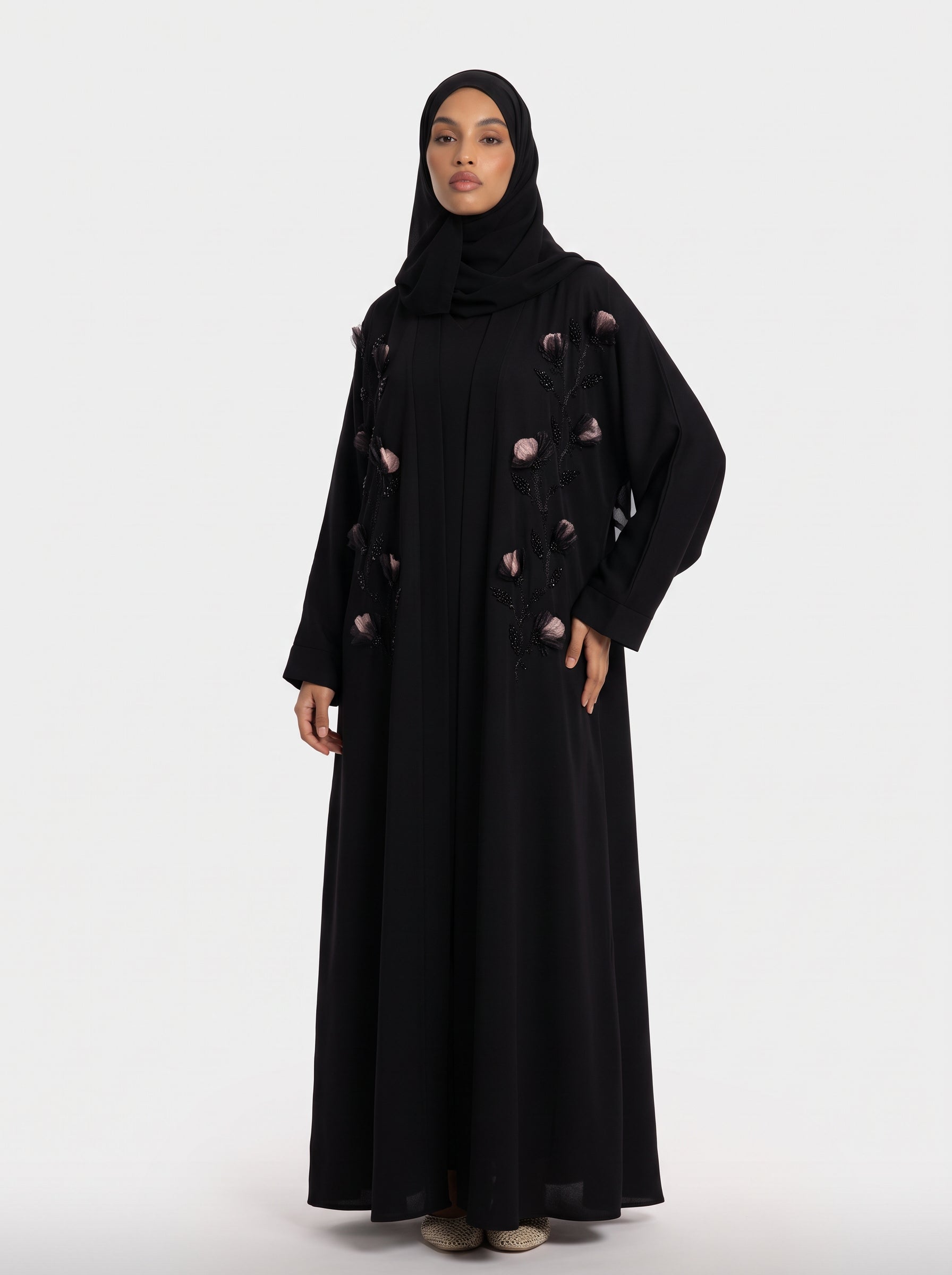 Floral abaya